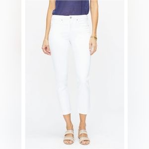 NYDJ Sheri Slim Ankle Jeans In Petite Optic White Size 0 Petite NWT!